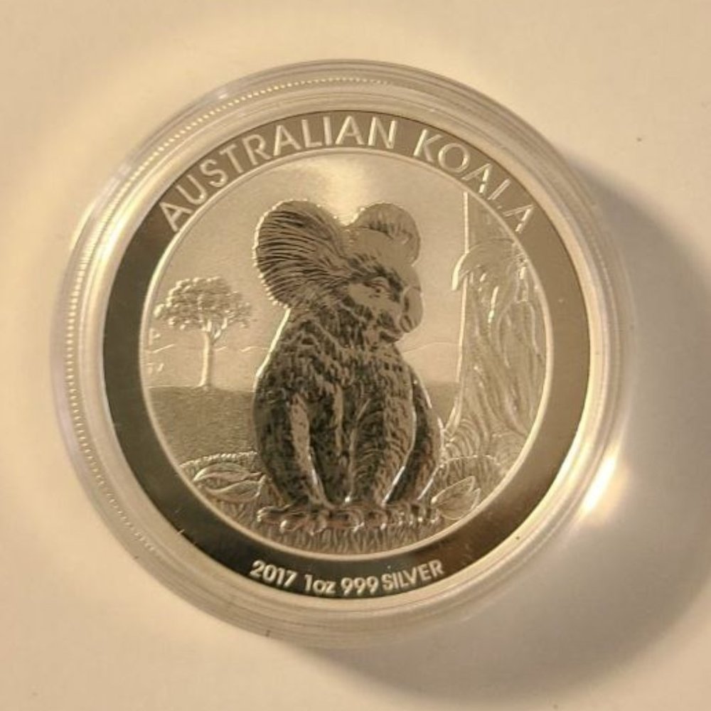 2017 Australian Koala $1 One Dollar 1 oz .999 Fine Silver Round Coin
